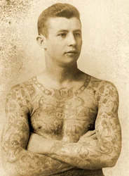 Portrait of a Tattooed Man